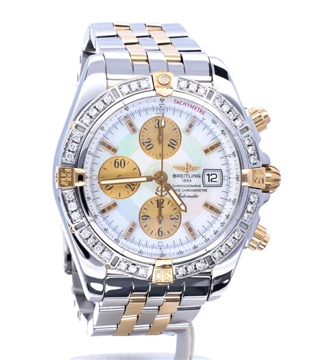 breitling chronomat evolution diamond bezel|breitling chronomat evolution 44mm.